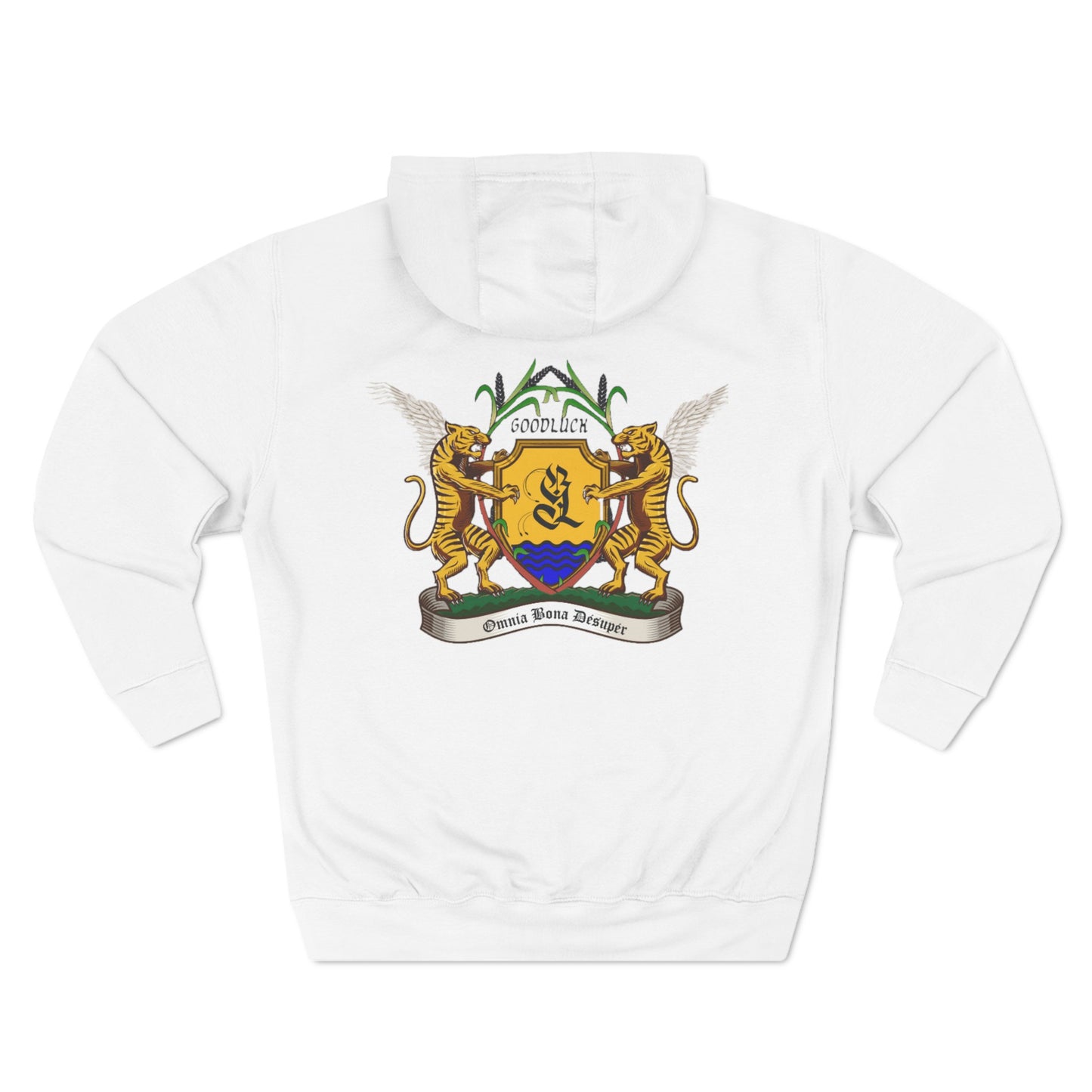 Three-Panel Fleece Hoodie