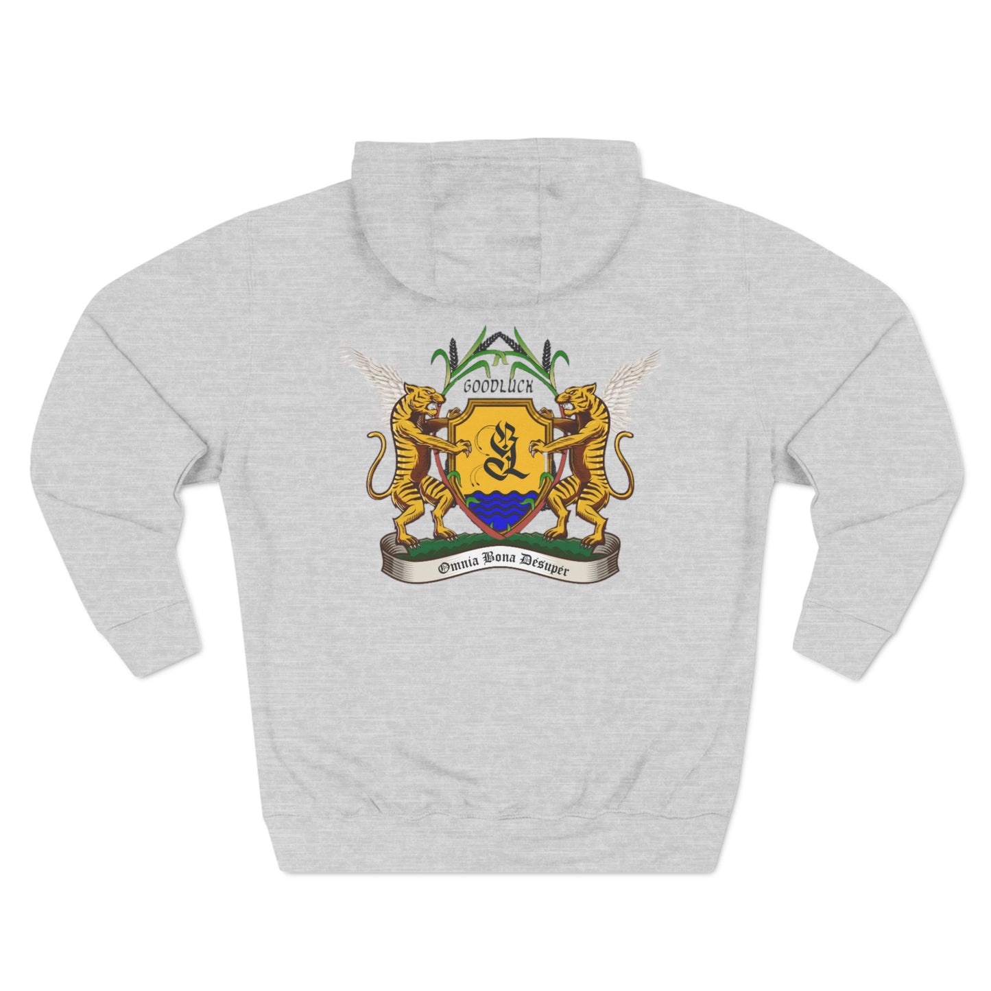 Three-Panel Fleece Hoodie