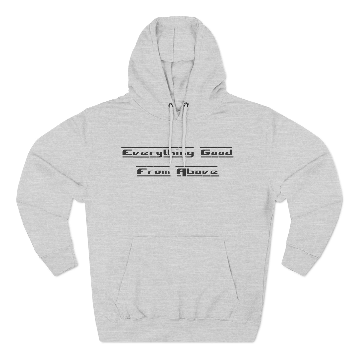 Three-Panel Fleece Hoodie