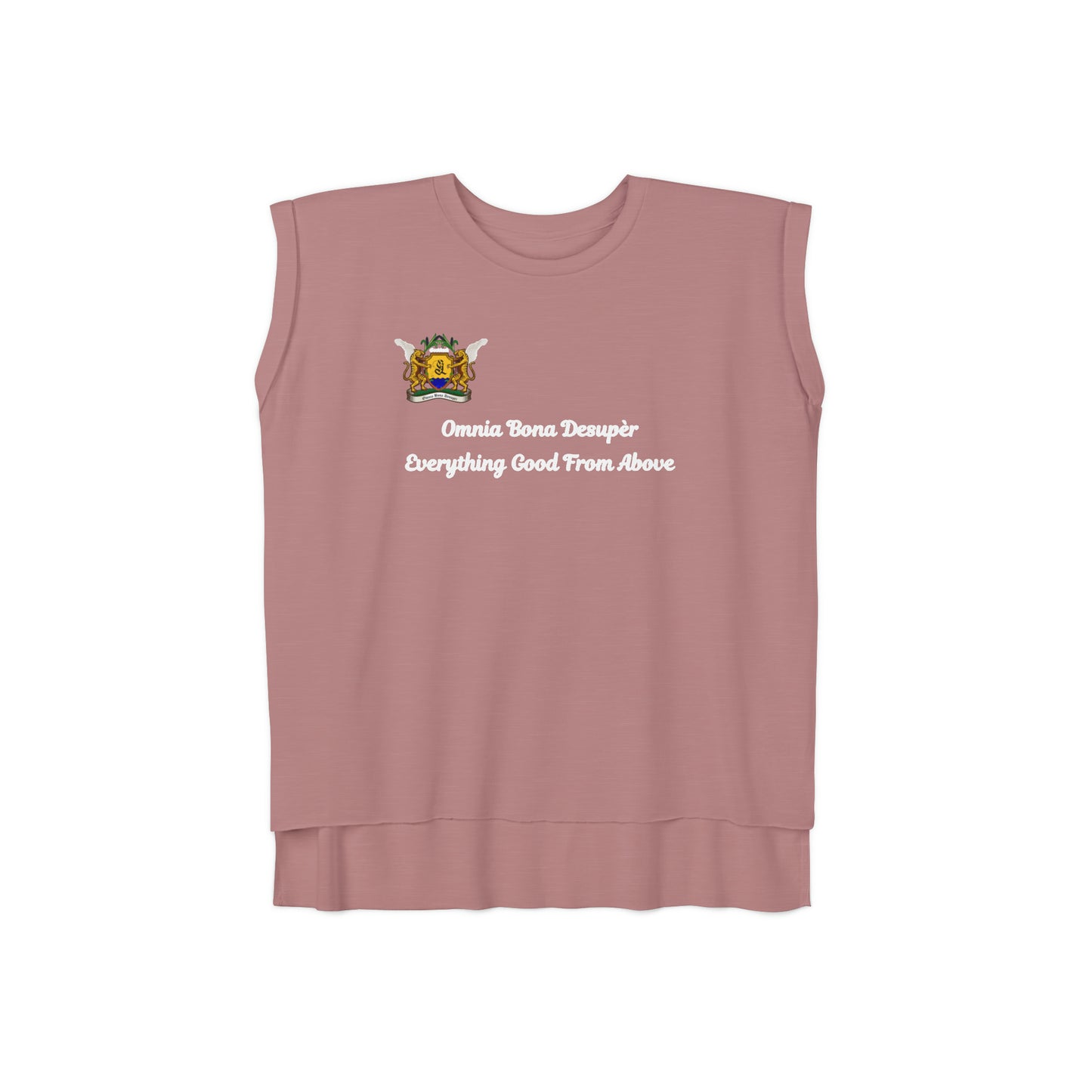 Women’s Flowy Rolled Cuffs Muscle Tee