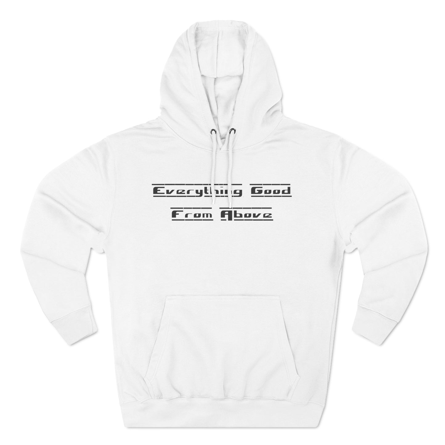 Three-Panel Fleece Hoodie