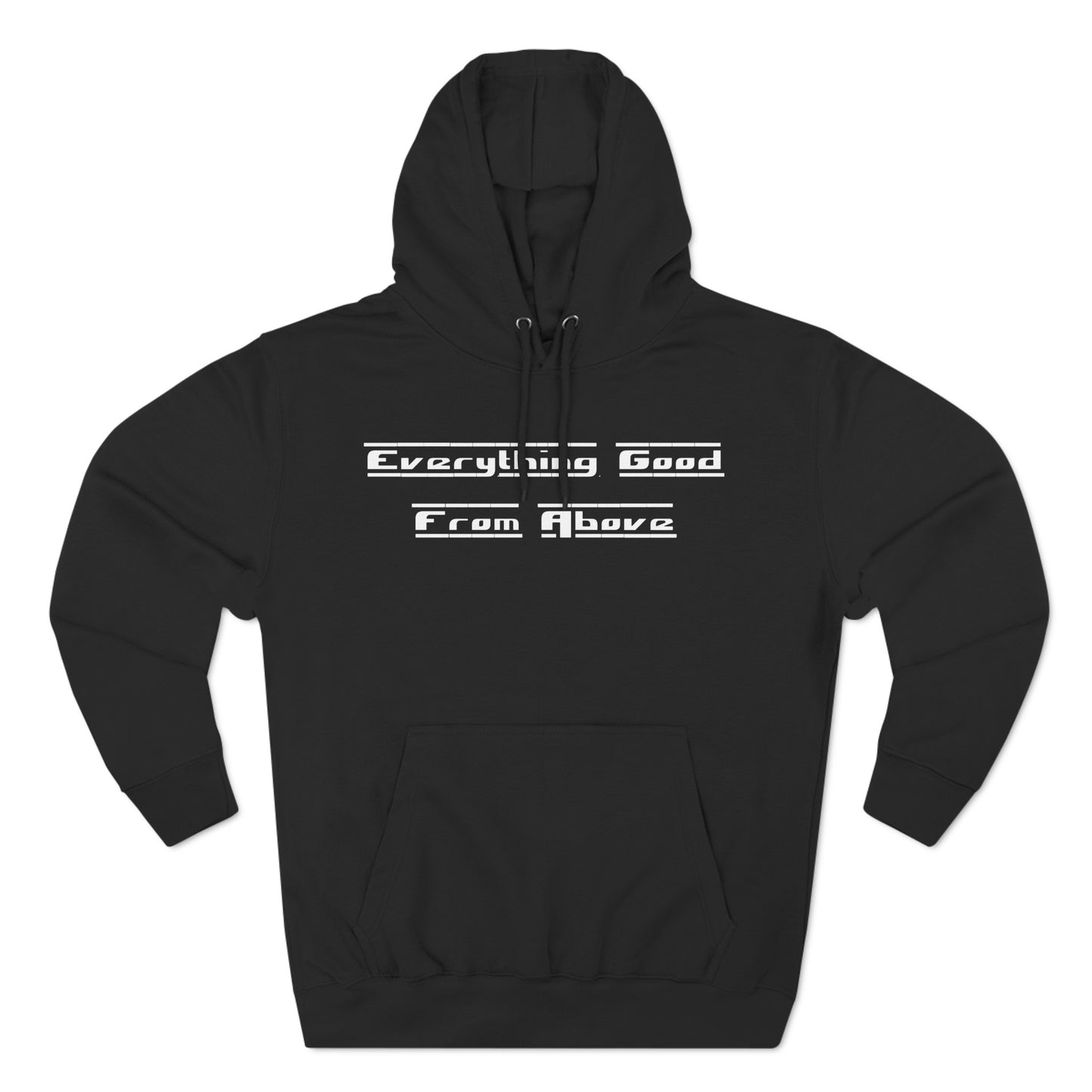 Three-Panel Fleece Hoodie