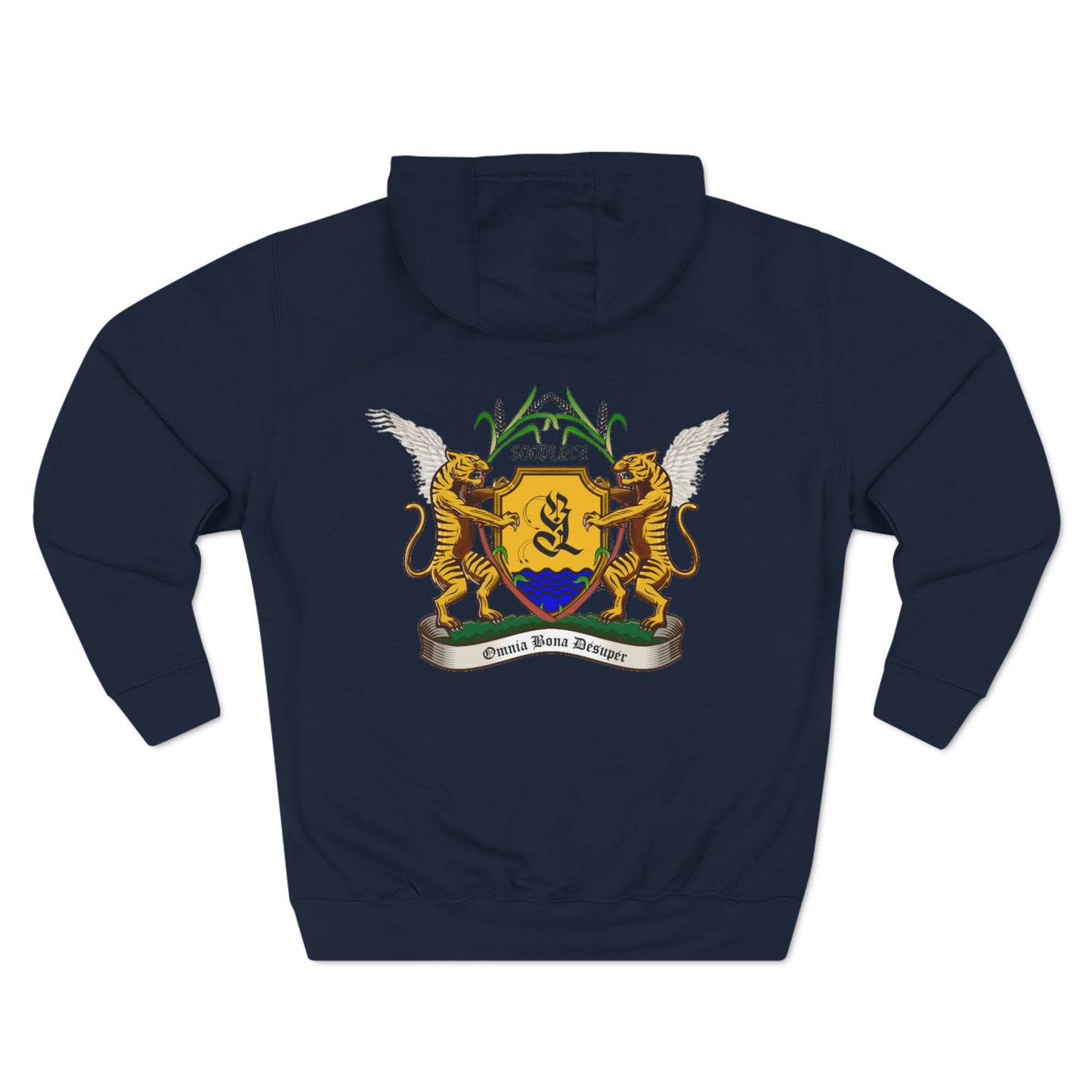 Three-Panel Fleece Hoodie