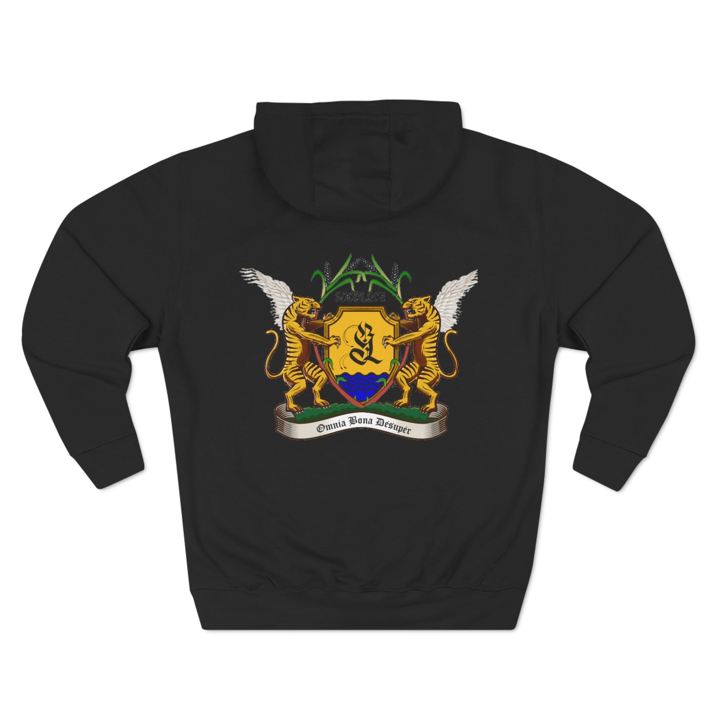 Three-Panel Fleece Hoodie