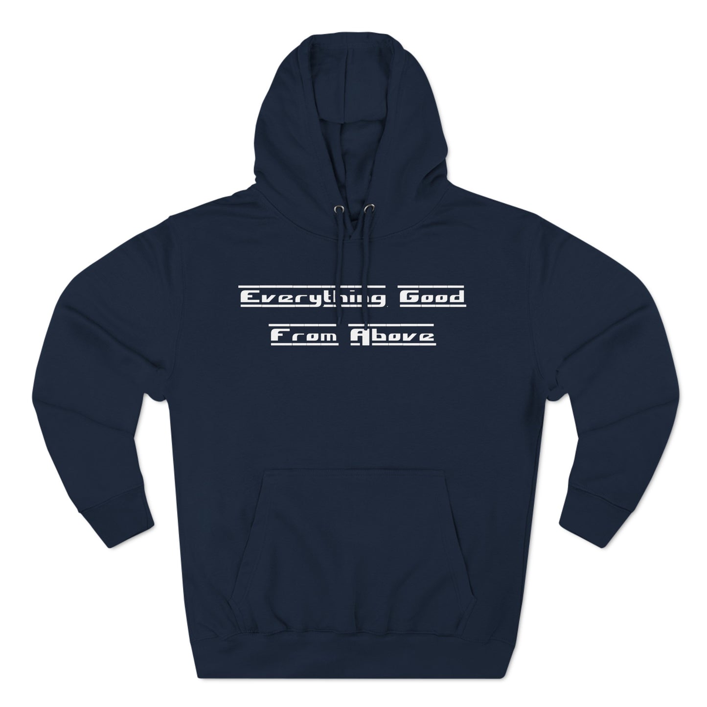 Three-Panel Fleece Hoodie