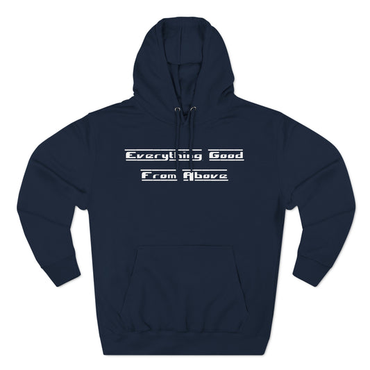 Three-Panel Fleece Hoodie